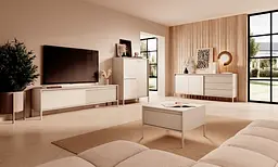Тумба під телевізор Perfect Home Сенсо / Senso 2-дверна 2D/187 Беж (PFH-091110) - мініатюра 7