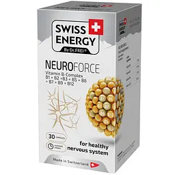 Вітаміни групи В Swiss Energy Neuroforce Vitamin B-Complex підтримка нервової системи 30 капсул - мініатюра 2