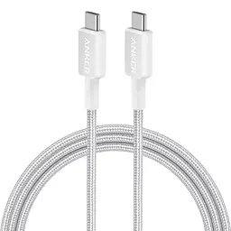 Кабель Anker 322 USB-C - USB-C, 1.8 м, White (A81F6H21)