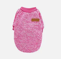 Кофта для собак та котів EcoToys Bright Pink XL ряба яскраво-рожева A: 39 см B: 48 см C: 29 см 7102