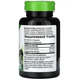 Чорна бузина Nature's Way Black Elderberry 1150 мг 100 капсул - мініатюра 2