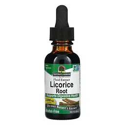 Сладкий корень (Licorice) Licorice Root Fluid Extract 2,000 mg 30 ml Nature's Answer vit0004913