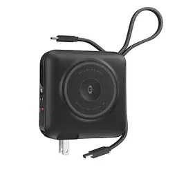 Портативний ЗП Power Bank WIWU Wi-P051 6 in 1 PD45W з БЗП+iWatch 15000 mAh Black - мініатюра 3