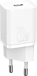 Зарядний пристрій Baseus Super Si Quick Charger USB-C 20W Sets EU White