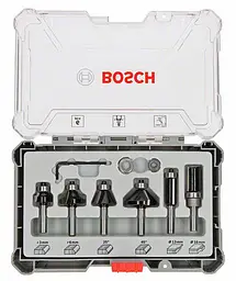 Набір кромкових фрез Bosch Trim&Edging 8 мм, 6 шт