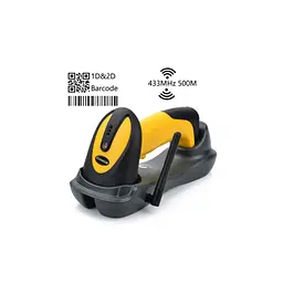 Сканер штрих-коду UKRMARK EV-W2503 2D, 433MHz, USB, IP64, stand, black/yellow (900769) - мініатюра 4