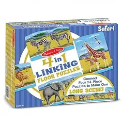 Мега-пазл Melissa&Doug Сафарі 4 в 1, 96 елементів (MD8915) - мініатюра 3