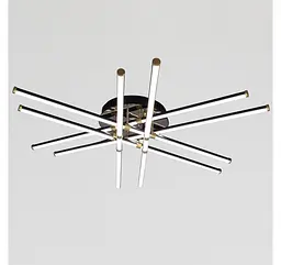 Велика стельова LED-люстра Artlight W178/6-1000 BK+GD 149 Вт, 3 режими, чорно-золота, Ø106 см, від 30-40 м² - мініатюра 3