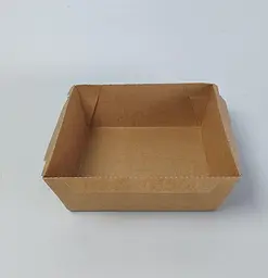 Прямокутний крафт-контейнер, 1200 мл, 150x150x60 мм, KRAFT, 50 штук, для готових страв, доставки, салатів і напівфабрикатів