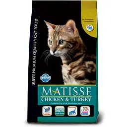 Сухий корм Farmina Matisse Adult Chicken & Turkey для дорослих котів, курка та індічка, 10 кг