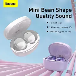 Навушники Baseus True Wireless Earphones Bowie E2 (NGTW090005) фіолетові - мініатюра 2