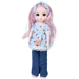 Дитяча іграшкова лялька Bambi F0322 Blue шарнірна розмір 29 см