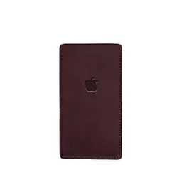 Шкіряний чохол для iPhone 13 Бордовий Crazy Horse BlankNote - мініатюра 4