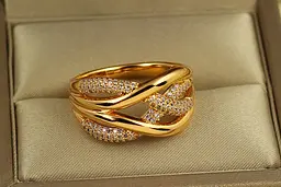 Кільце Xuping Jewelry Узи кохання р 21 золотисте
