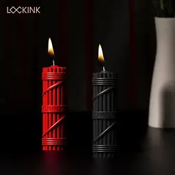 БДСМ-свічки LOCKINK SEVANDA Fetish Drip Candles Set, 2 шт, низькотемпературні, шкребок у комплекті - мініатюра 3