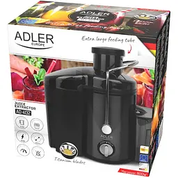 Соковитискач Adler AD 4132 dark inox 600Вт/ контейнер для соку-0,45л/ контейнер для м'якоті-1,5л - мініатюра 6