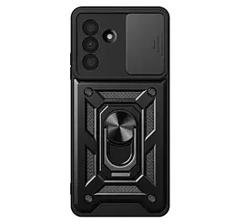 Чохол Primo Shockproof для Samsung Galaxy M56 5G (SM-M566) - протиударний, з підставкою і шторкою камери - Black