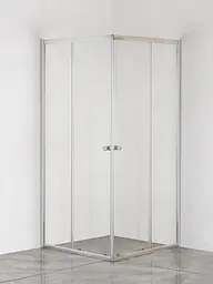 Душова кабіна без піддону Mixxus Cubic SC01-90x90x185-TR хром прозоре скло 4 мм MI6906, Універсальна, прозорий, хром - мініатюра 2