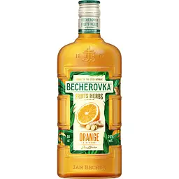 Набір: Лікер Becherovka Orange & Ginger 20% 0.5 л + Десерт Bonjour зі смаком чорниці та маскарпоне 232 г - мініатюра 2