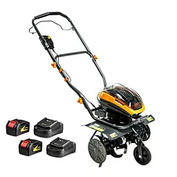 Культиватор акумуляторний GTM BT56 KIT (1.4 кВт, 36-56 см, 25 см, 25 кг, комплект) - мініатюра 1