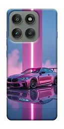 TPU чохол Demsky Pink neon car для Motorola Edge 60 Pro