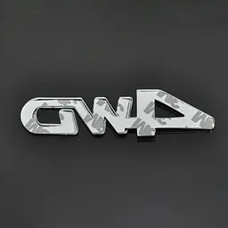 Емблема напис 4 WD 4-чорний скотч 125 x 30 мм - мініатюра 2