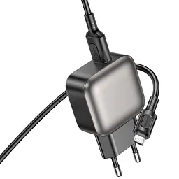 МЗП Borofone BAS52A Absolute QC3.0 18W (1USB-A) + кабель USB to MicroUSB Black - мініатюра 5
