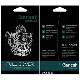 Захисне скло Ganesh (Full Cover) для Apple iPhone 15 Pro (6.1) Чорний - мініатюра 3