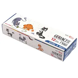 Набір гуашевих фарб Cats 12×10 мл ROSA Kids (4823098541554)
