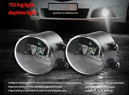 Протитуманні LED Фари круглі / Лінза з ДХО / D87мм / 12V / 6W / 6500K 2 шт. - мініатюра 7
