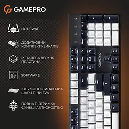 Клавіатура GamePro Genesis Metallic Outemu Red Swithes USB Black (MK144B) [152665] - мініатюра 18