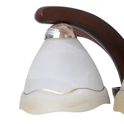 Люстра підвісна Brille дерев'яна E14 60W BR (BKL-412S/5) - мініатюра 3
