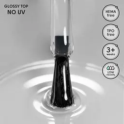 Топ без липкого шару без УФ фільтрів Shelly Glossy Top No UV 12 мл - мініатюра 2
