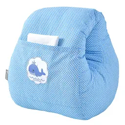 Подушка для годування Papaella Mini Горошок, 28х30 см, блакитний (8-31999) - мініатюра 6