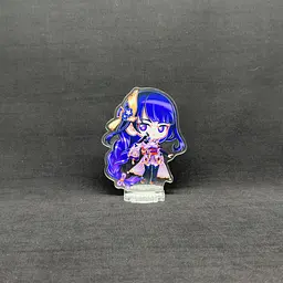 Акрилова колекційна фігурка Геншин Імпакт - Genshin Impact Chibi Райден Сегун (Електро Архонт Інадзуми) 10 см