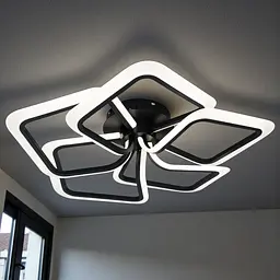 LED-люстра стельового типу Diasha WG5146/5BK 85W, 5 модулів, 3 кольори світла, Ø75 см - мініатюра 2