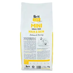 Сухий корм Brit Care GF Mini Hair & Skin 7 кг для собак мініатюрних порід (здорове шкіра і шерсть) - мініатюра 3