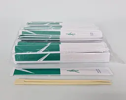 Палички для суші бамбукові в паперовій індивідуальній упаковці 230 мм d=4 - мініатюра 2