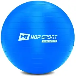 Фітбол Hop-Sport 55см синій + насос 2020