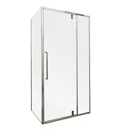Душова кабіна без піддону Mixxus Premium Bevel SC01-100x80x195-TR хром прозоре скло 6 мм MI6869, Універсальна, прозорий, хром