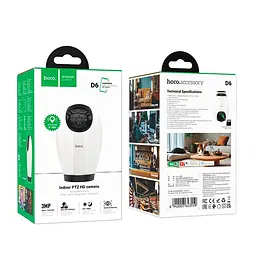 Камера відеоспостереження Hoco Indoor PTZ HD camera D6 3MP FHD Google Assistant Infrared - мініатюра 2