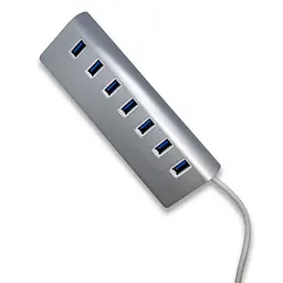 USB-хаб XON SmartHub Pro 7хUSB3.0 Сірий (UHAPM070073G 5009) - мініатюра 2