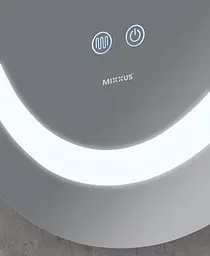 Дзеркало Mixxus Plain MV03-50x70 (LED Touch, антизапотівання, димер, регулювання яскравості) MI6664 - мініатюра 9