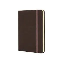 Книга записна Optima Square А6, тверда обкладинка, гумка, кремовий блок, лінія, коричнева (O20386-07)