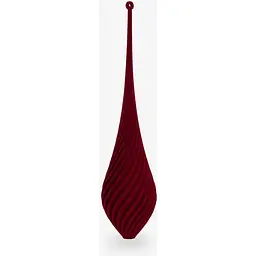 Новорічна іграшка міраж КАПЛЯ бархат M024-2 Вишневий shop (2000999346910)