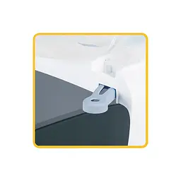 Туалет для котів Stefanplast Cathy Easy Clean з фільтром 56х40х40 см білий/синій (98649) - мініатюра 4