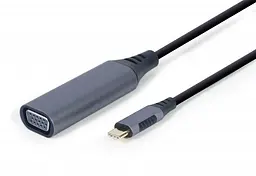Перехідник Cablexpert USB Type-C - VGA, (M/F), 0.15 м, Black (A-USB3C-VGA-01)