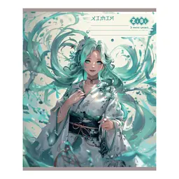 Зошит ZiBi набір учнівських ANIME 48 аркушів клітинка 10 штук, 8 предметів (ZB.1704-99) - мініатюра 6