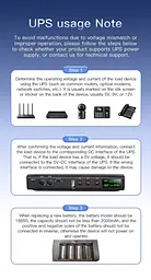 Безперебійник для роутерів UPS 36W Docreate DC1036L POE USB 3xDC (5/9/12V) без АКБ - мініатюра 4