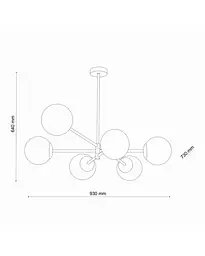 Люстра Tk Lighting 4606 Cadix G9 6x6W IP20 - мініатюра 3